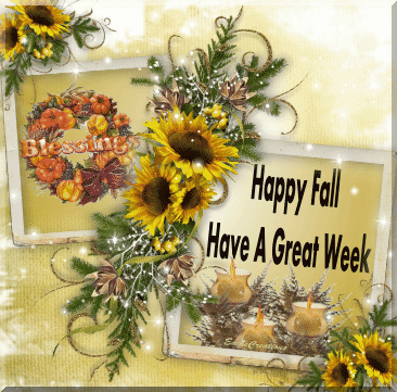 Kartka z kwiatami na nowy tydzień